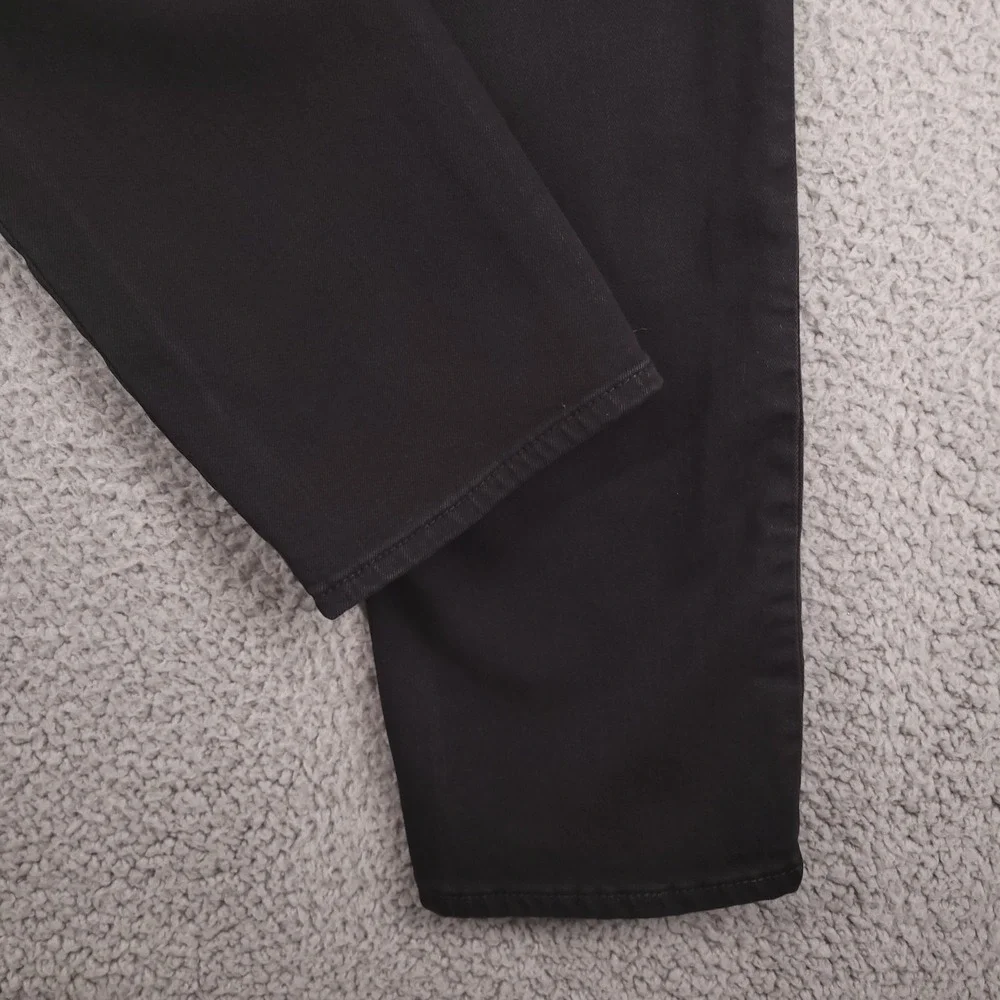 TALBOTS Jeans Size 4 Straight Leg Flawless Five-Pocket Black Denim 28x30